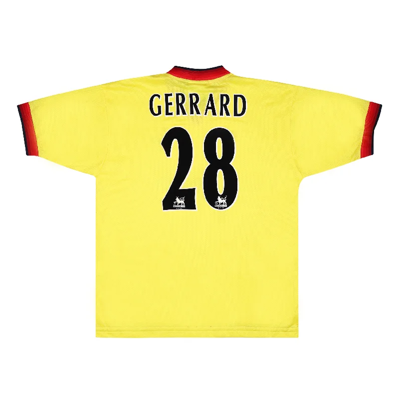 LIVERPOOL 1997-98 AWAY SHIRT - GERRARD 28 - XL