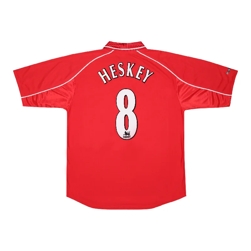 LIVERPOOL 2000-02 HOME SHIRT - HESKEY 8 - L