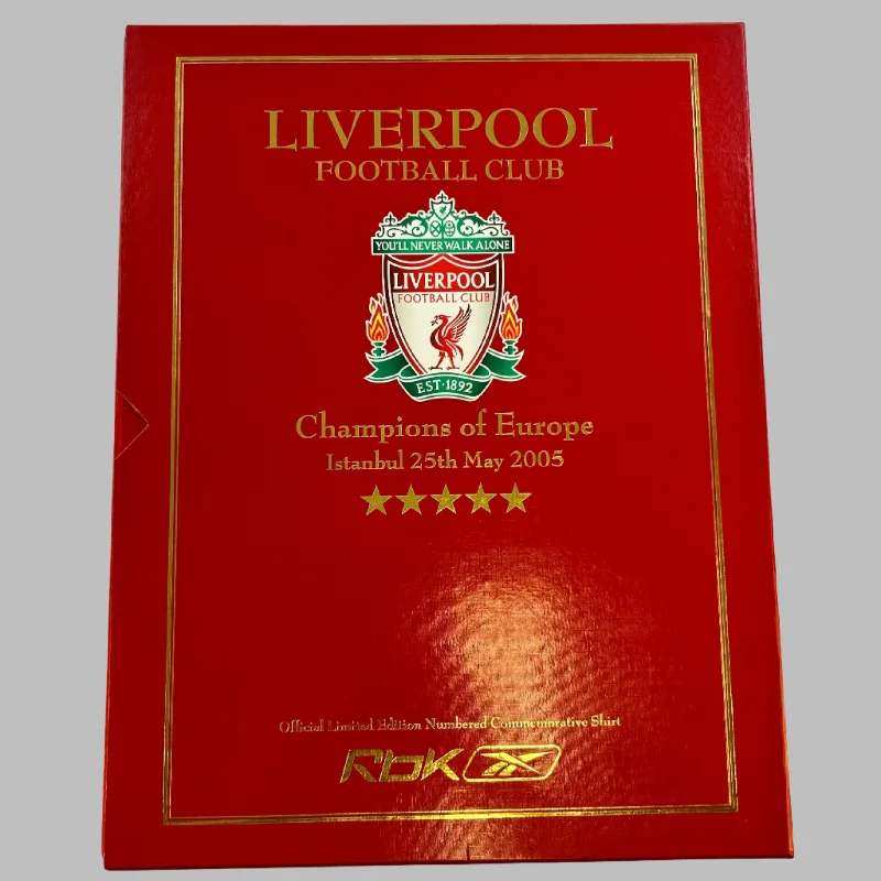 Liverpool 2005 Champions League Limited Edition Boxed Home Shirt