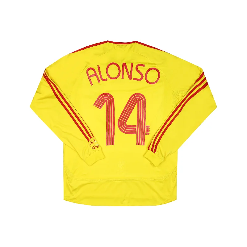 LIVERPOOL 2006-07 LS AWAY SHIRT - ALONSO 14 - L