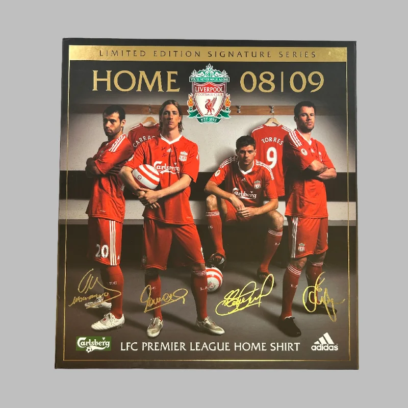 Liverpool 2008-2009 Signed & Boxed Home Shirt - Limited Edition - Mint