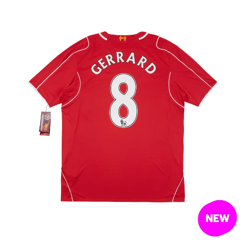 LIVERPOOL 2014-15 HOME SHIRT - GERRARD 8 - XL