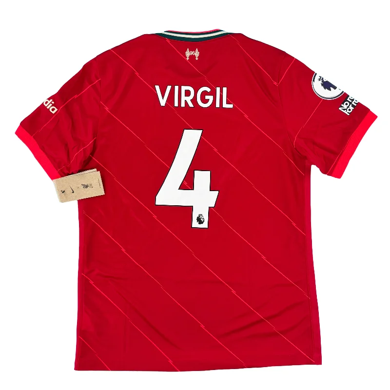 Liverpool - Thuisshirt - VIRGIL #4 - 2021/22 - Maat L - 10/10