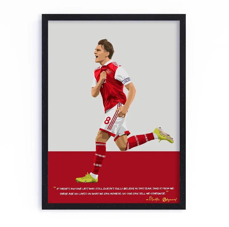 Martin Odegaard Arsenal Framed Poster