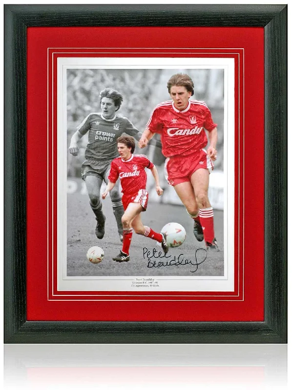 Peter Beardsley Liverpool Legend Hand Signed 16x12'' Montage AFTAL COA