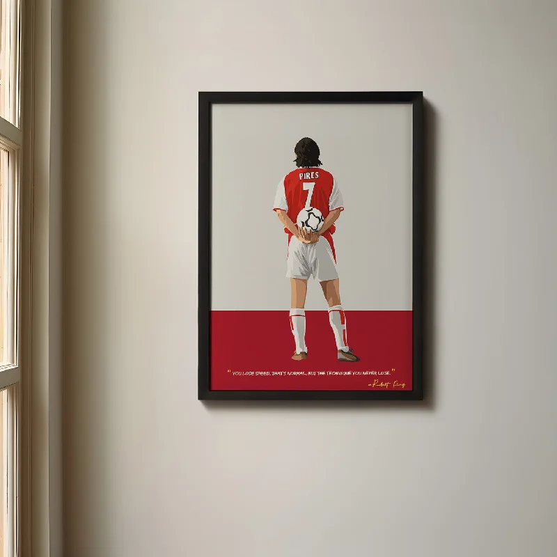 Robert Pires Arsenal Framed Poster