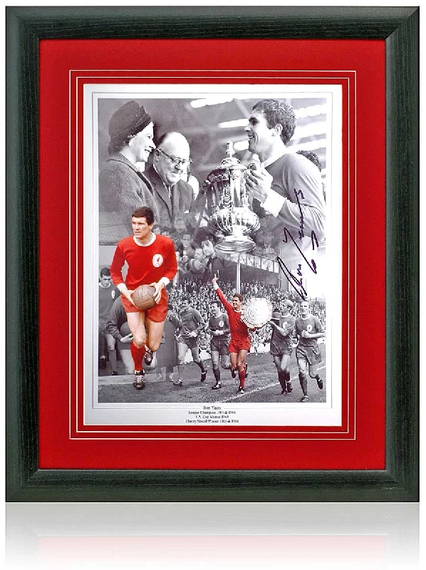 Ron Yeats Liverpool Legend Hand Signed 16x12'' Montage AFTAL COA