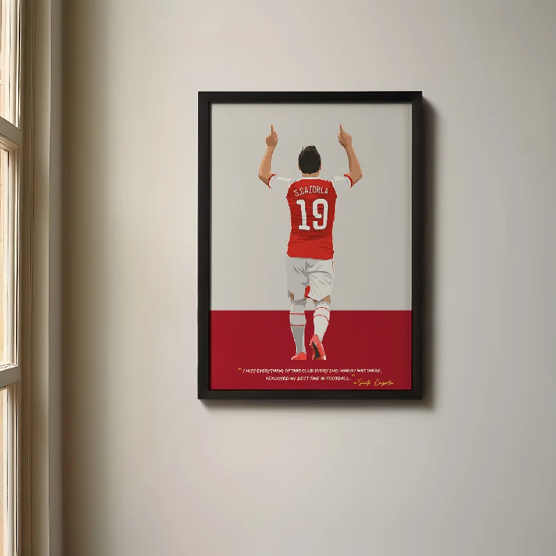 Santi Carzola Arsenal Framed Poster