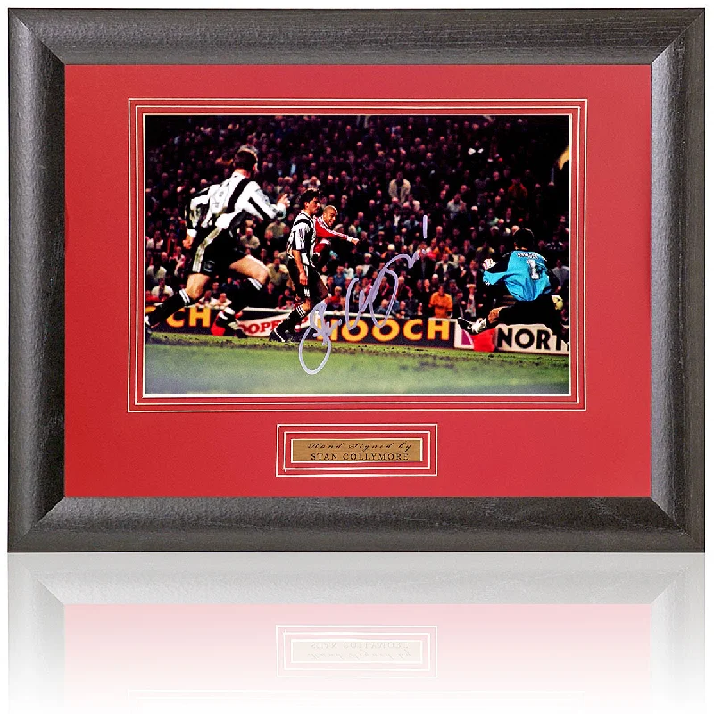 Stan Collymore Hand Signed Framed 12x8'' Liverpool FC Photograph AFTAL COA