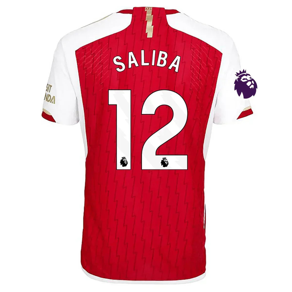 William Saliba Arsenal 23/24 Player Version I Home Jersey